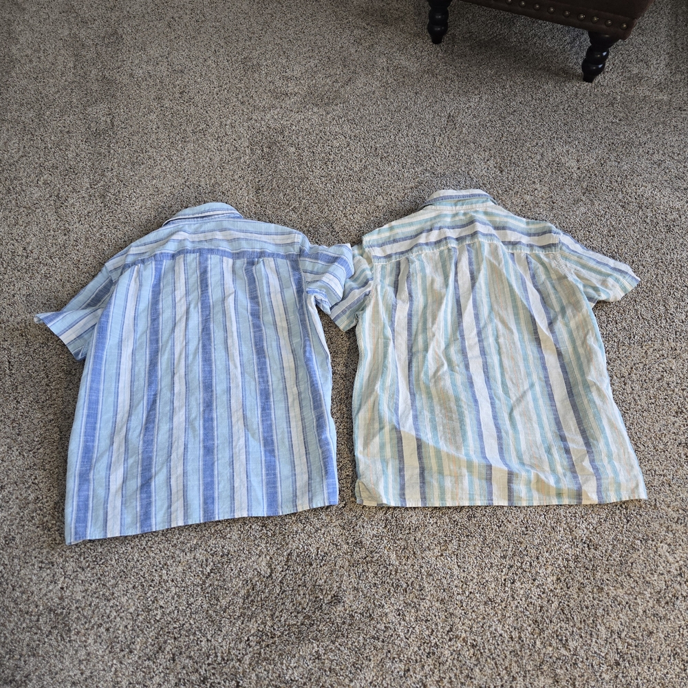Striped Short Sleeve 2 Shirts AEO men's M - Picture 2 of 8